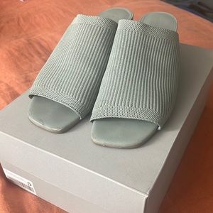 Everlane glove mule in Green Teal